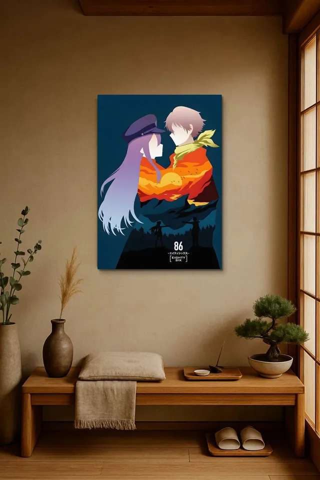 Living Room Japandi Shoji Screen
