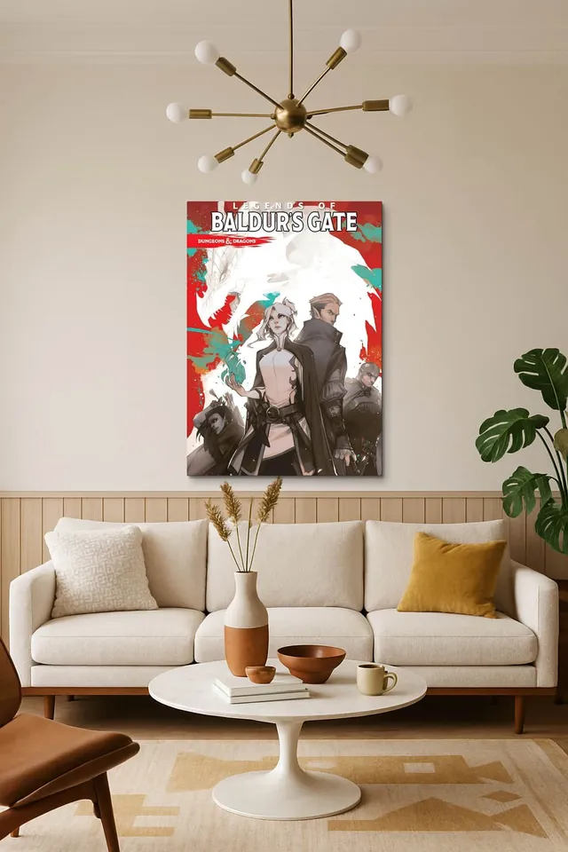 Living Room Salon Decor Mid Century Walnut Sputnik