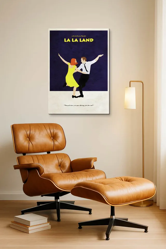 Living Room Okuma Caramel Eames Lounge