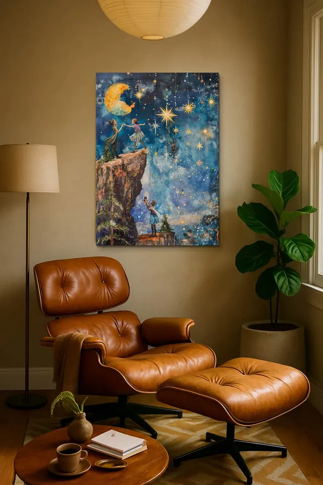 Living Room Calisma Midcentury Eames Corner