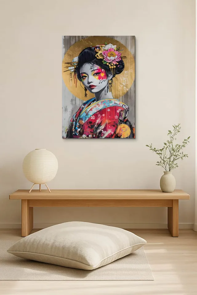 Living Room Salon Japandi Bright Corner
