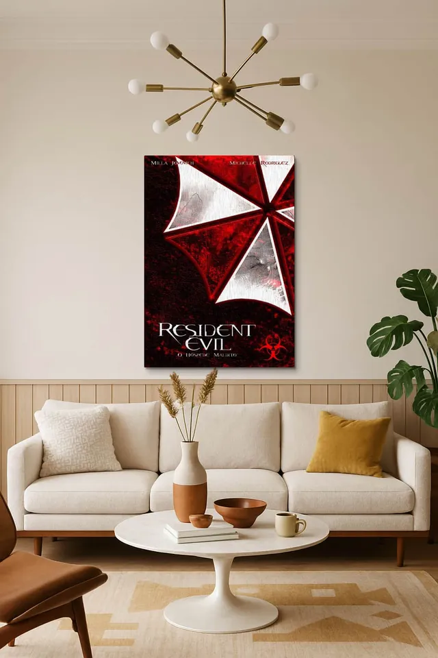 Living Room Salon Decor Mid Century Walnut Sputnik