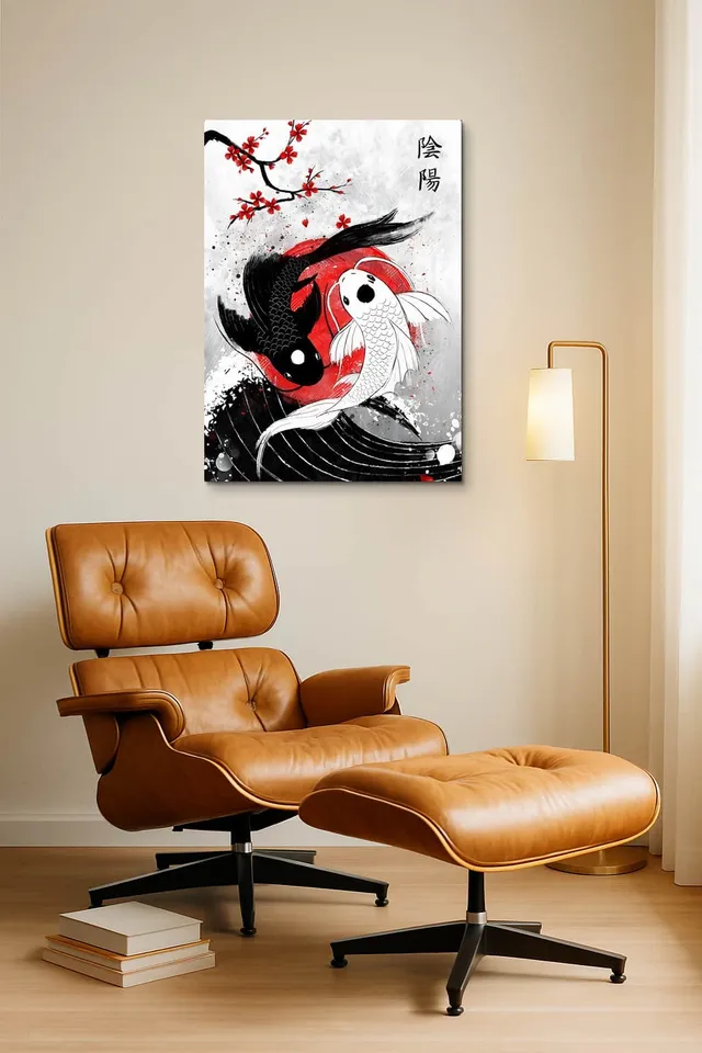 Living Room Okuma Caramel Eames Lounge