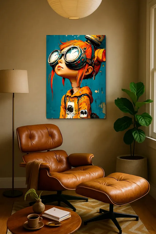 Living Room Calisma Midcentury Eames Corner