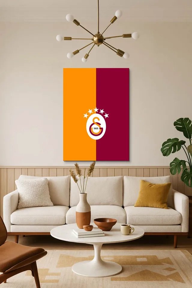 Living Room Salon Decor Mid Century Walnut Sputnik