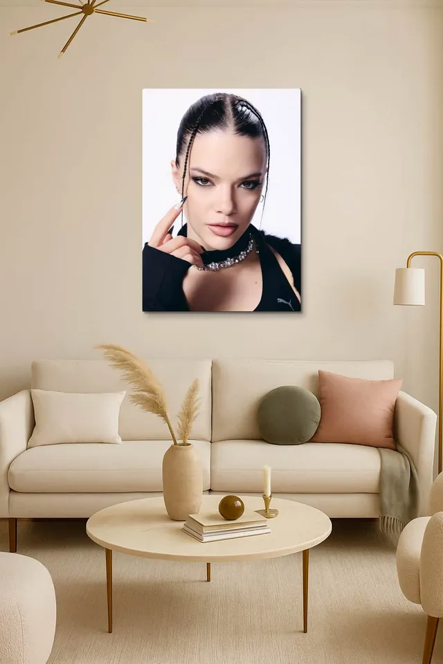 Living Room Salon Decor Cream Armchair Pair