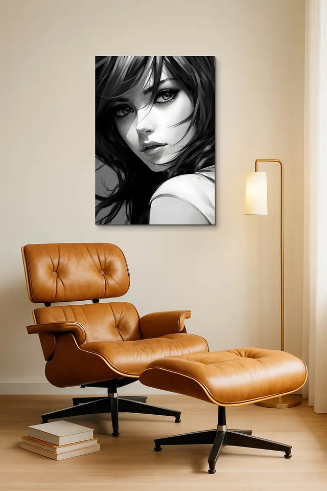 Living Room Okuma Caramel Eames Lounge