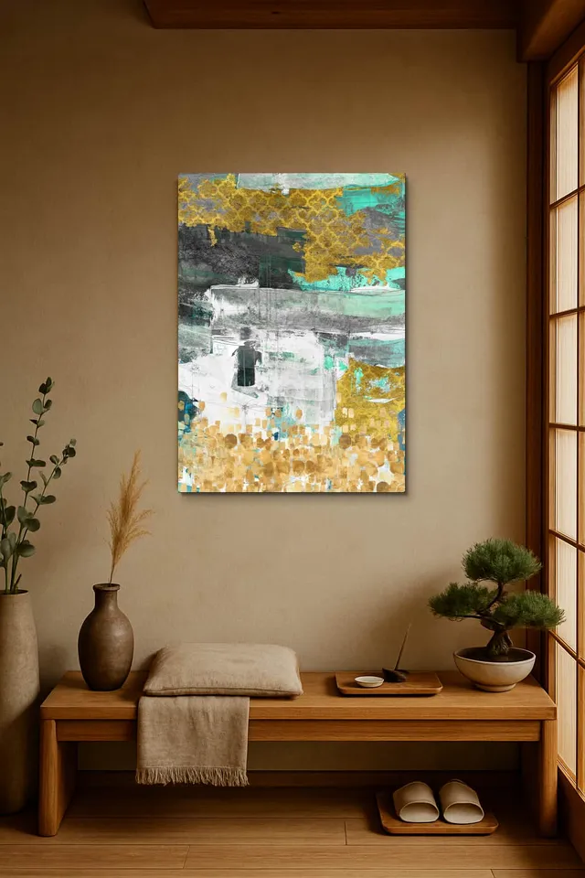 Living Room Japandi Shoji Screen