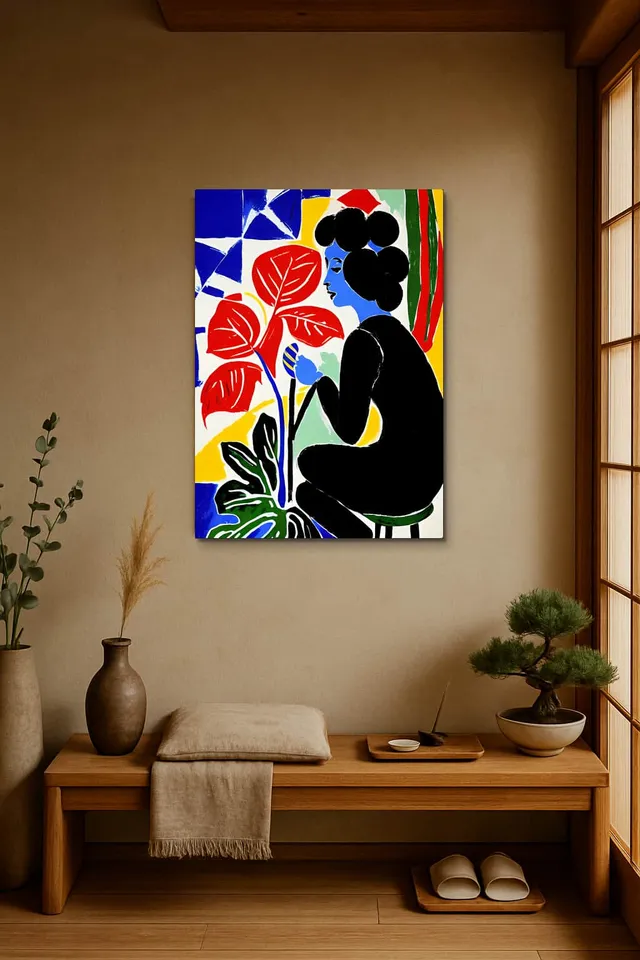 Living Room Japandi Shoji Screen