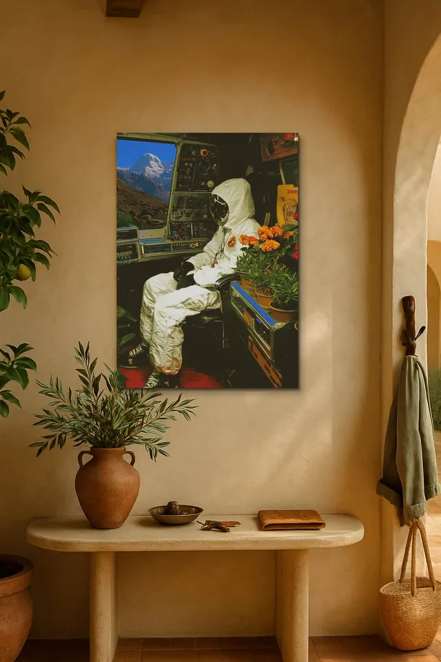 Living Room Entrance Mediterranean Arch