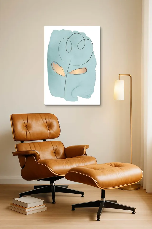Living Room Okuma Caramel Eames Lounge
