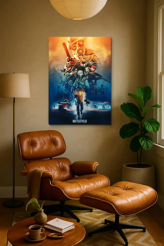 Living Room Calisma Midcentury Eames Corner