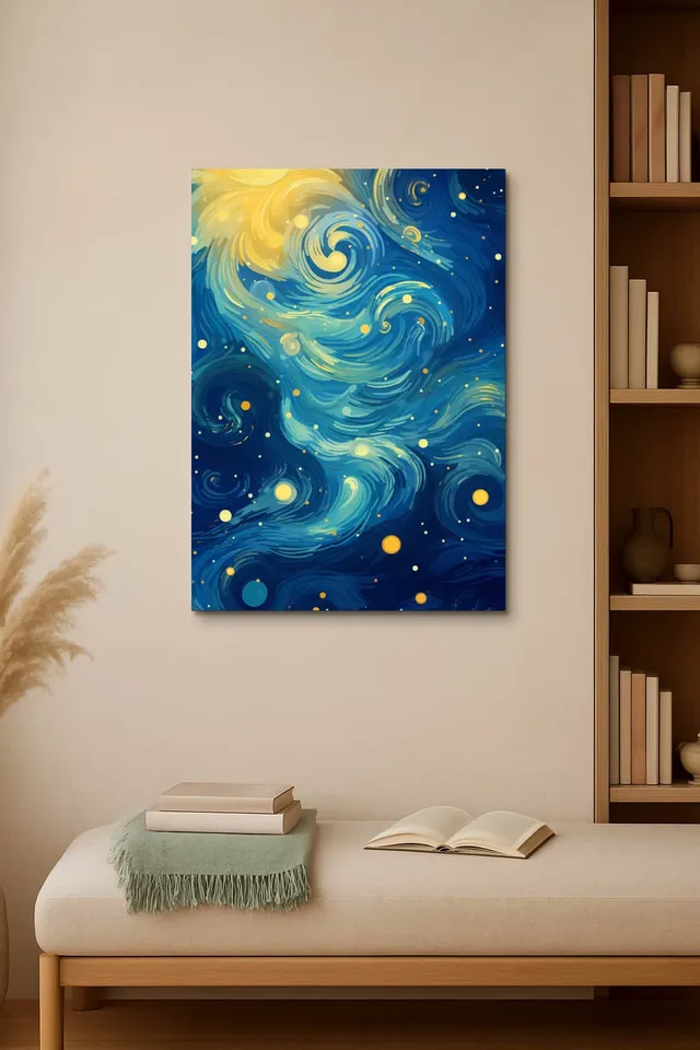 Living Room Okuma Pale Oak Shelves Nook