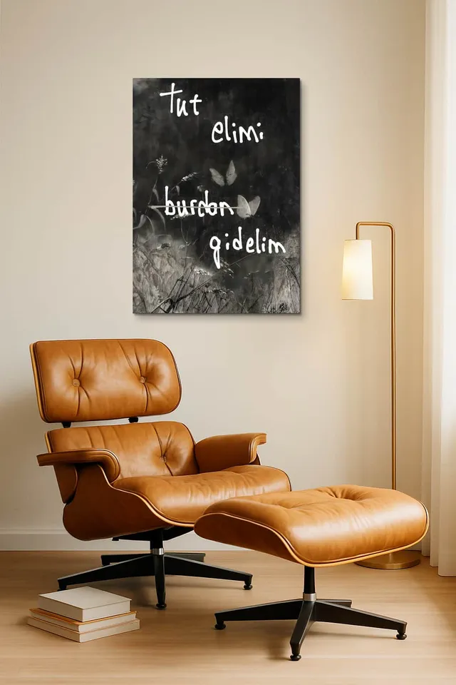Living Room Okuma Caramel Eames Lounge