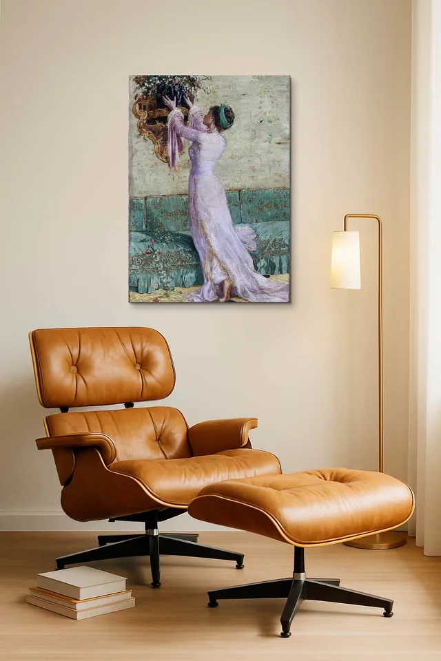 Living Room Okuma Caramel Eames Lounge