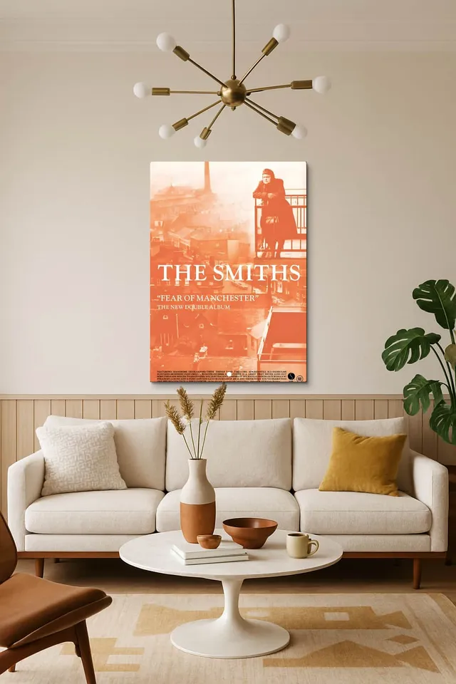 Living Room Salon Decor Mid Century Walnut Sputnik