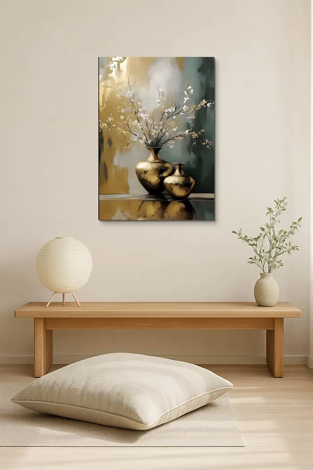 Living Room Salon Japandi Bright Corner