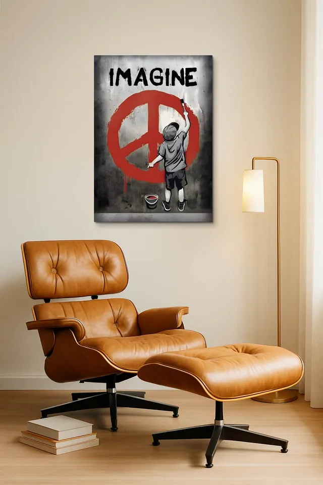Living Room Okuma Caramel Eames Lounge