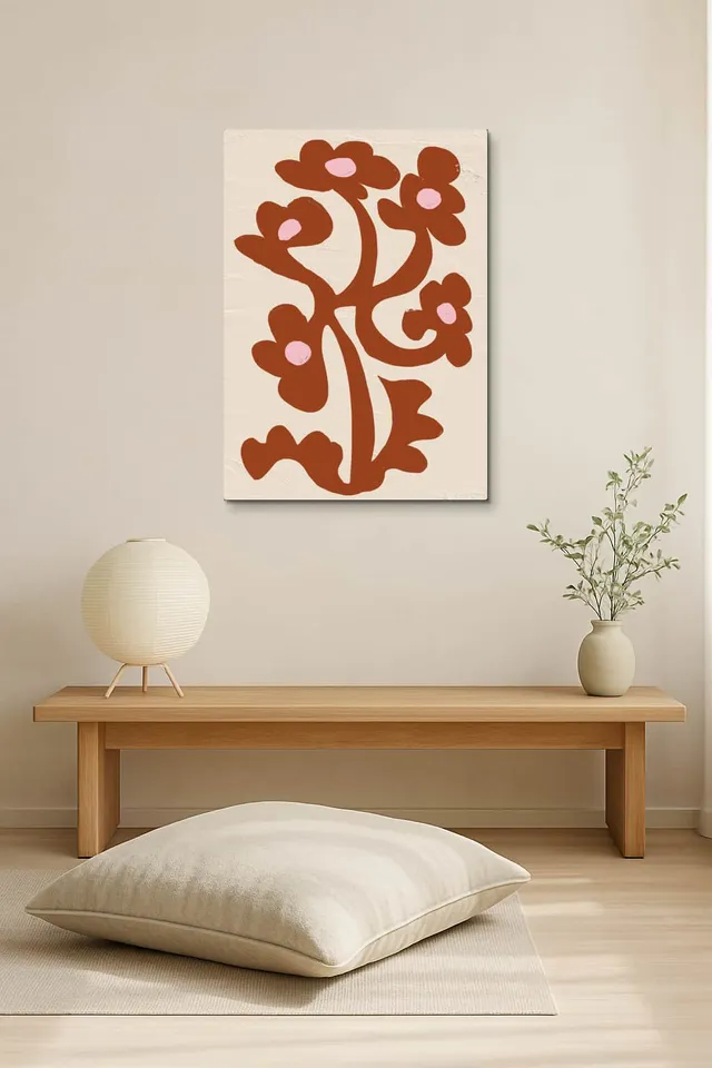 Living Room Salon Japandi Bright Corner