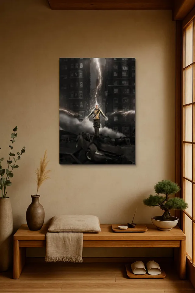 Living Room Japandi Shoji Screen