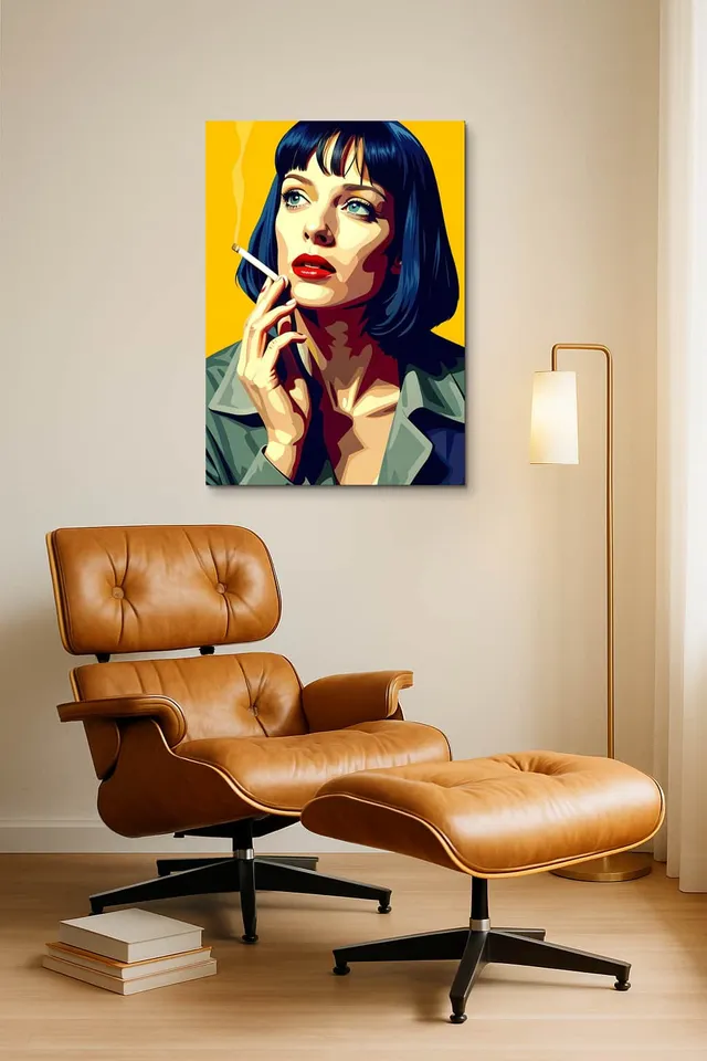 Living Room Okuma Caramel Eames Lounge