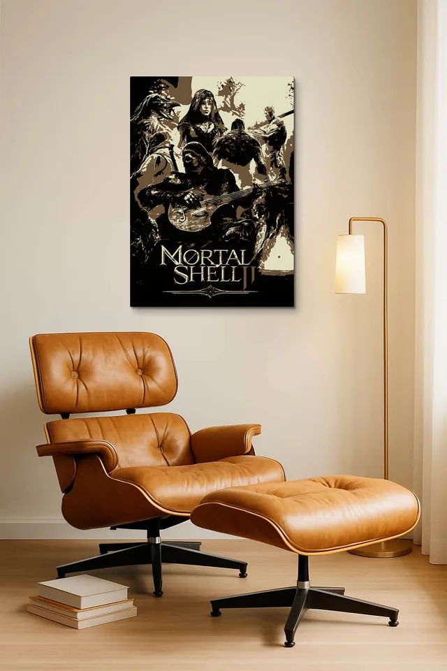 Living Room Okuma Caramel Eames Lounge