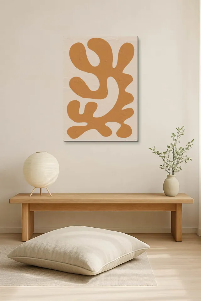 Living Room Salon Japandi Bright Corner