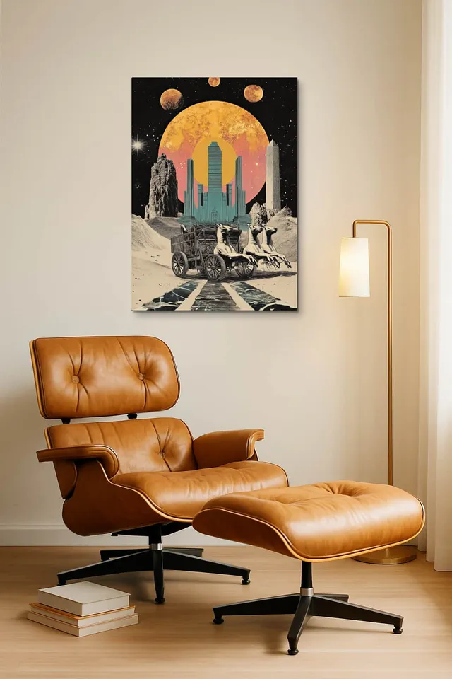 Living Room Okuma Caramel Eames Lounge