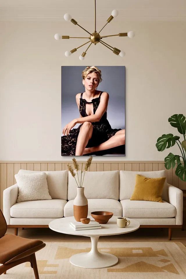 Living Room Salon Decor Mid Century Walnut Sputnik