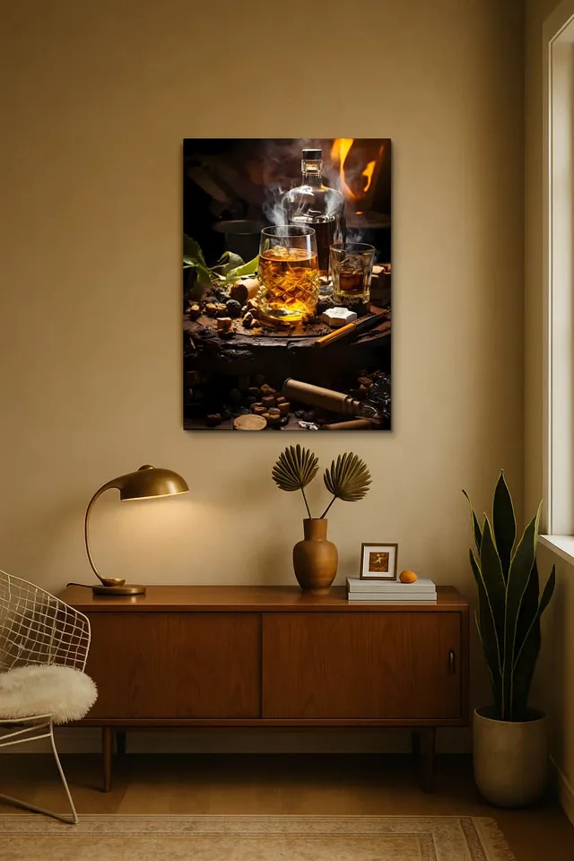 Living Room Midcentury Walnut Credenza