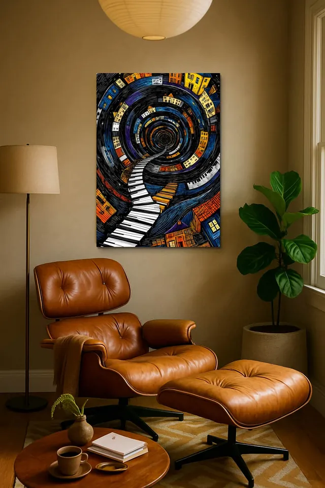 Living Room Calisma Midcentury Eames Corner