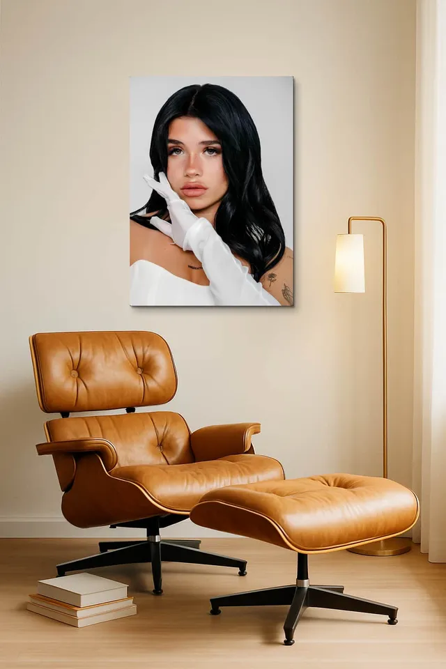Living Room Okuma Caramel Eames Lounge