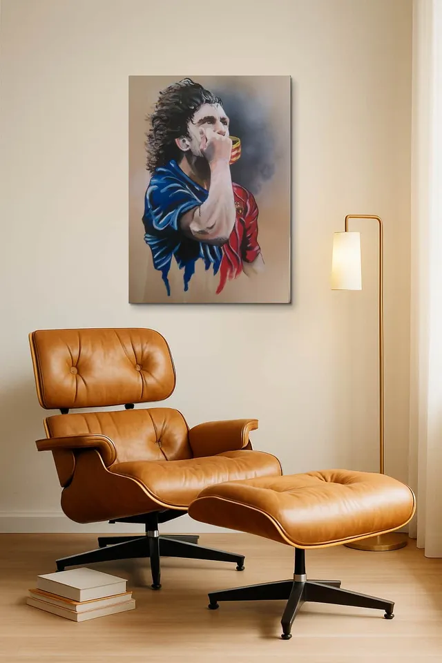 Living Room Okuma Caramel Eames Lounge
