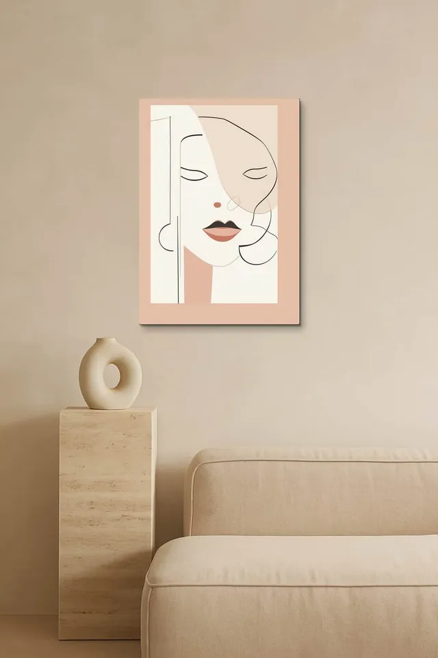 Living Room Salon Empty Travertine Curator