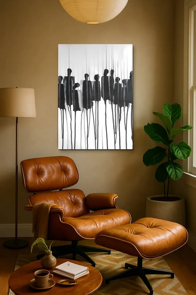 Living Room Calisma Midcentury Eames Corner