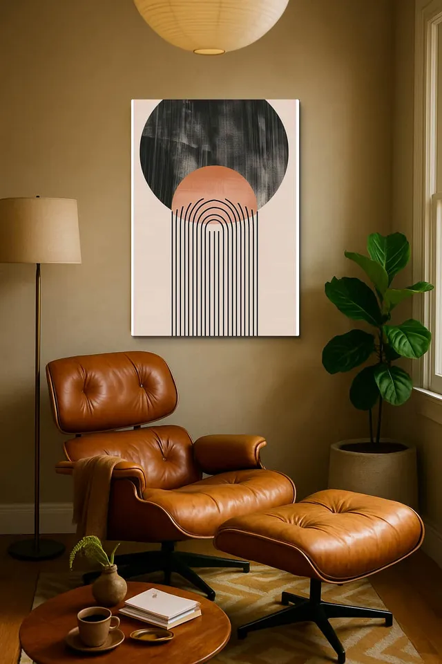 Living Room Calisma Midcentury Eames Corner