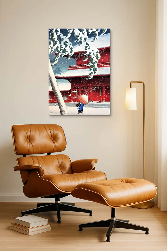 Living Room Okuma Caramel Eames Lounge
