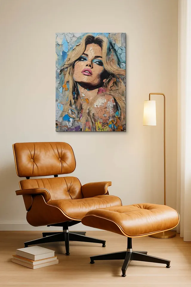 Living Room Okuma Caramel Eames Lounge