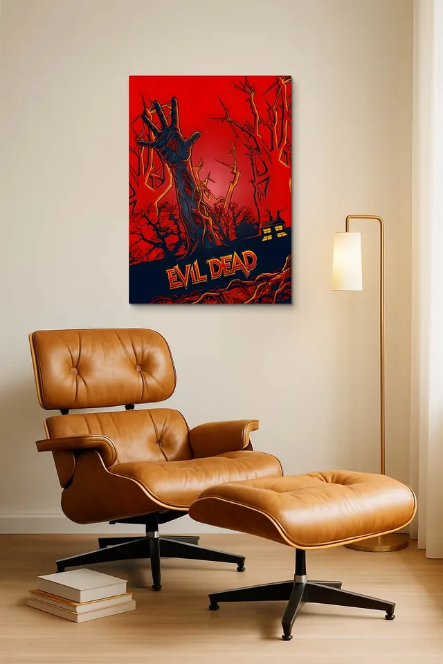Living Room Okuma Caramel Eames Lounge