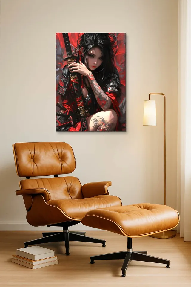 Living Room Okuma Caramel Eames Lounge