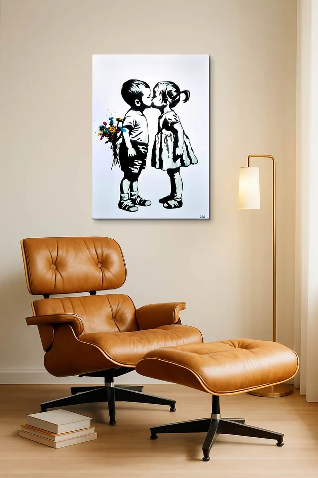 Living Room Okuma Caramel Eames Lounge