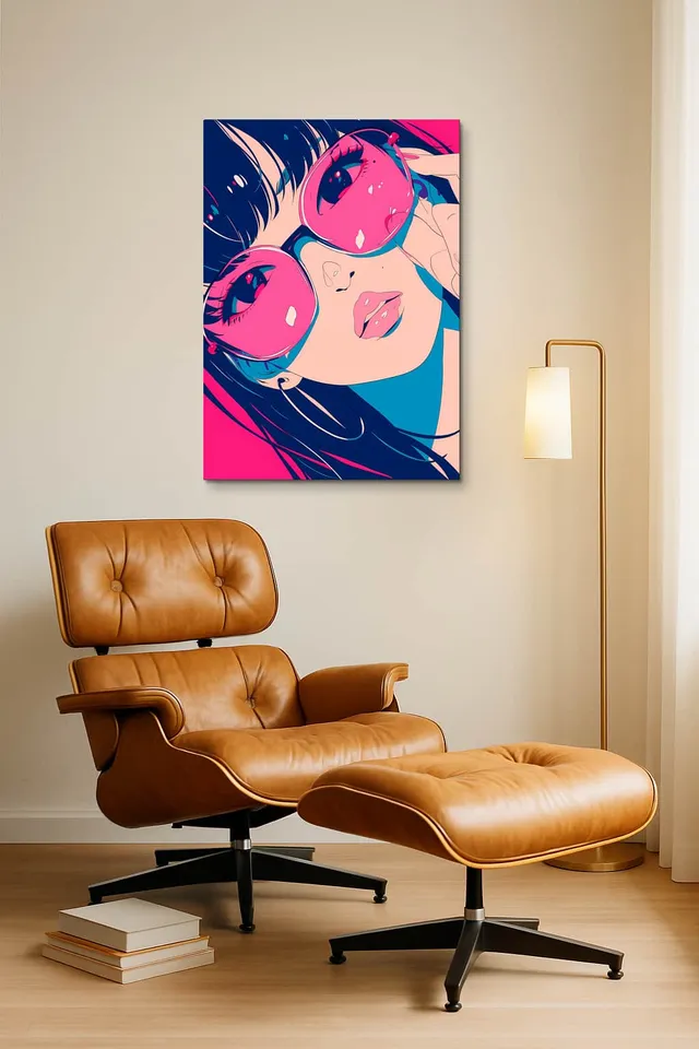 Living Room Okuma Caramel Eames Lounge