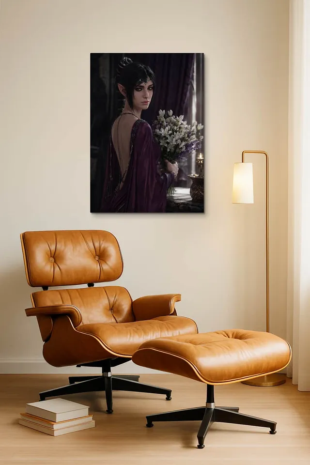 Living Room Okuma Caramel Eames Lounge