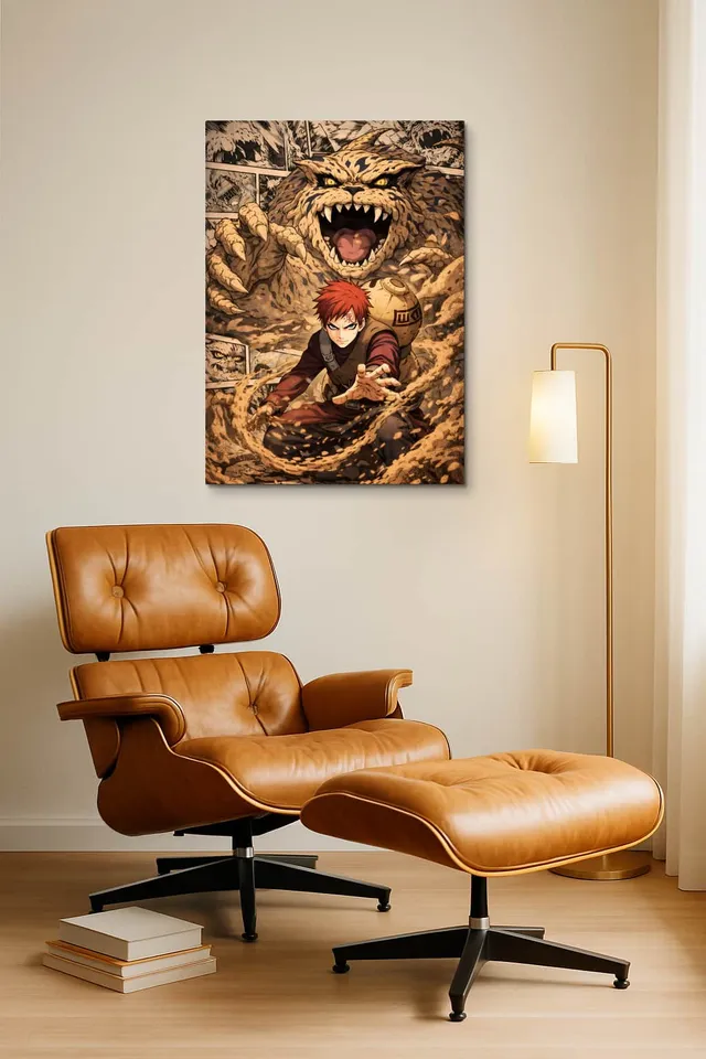 Living Room Okuma Caramel Eames Lounge