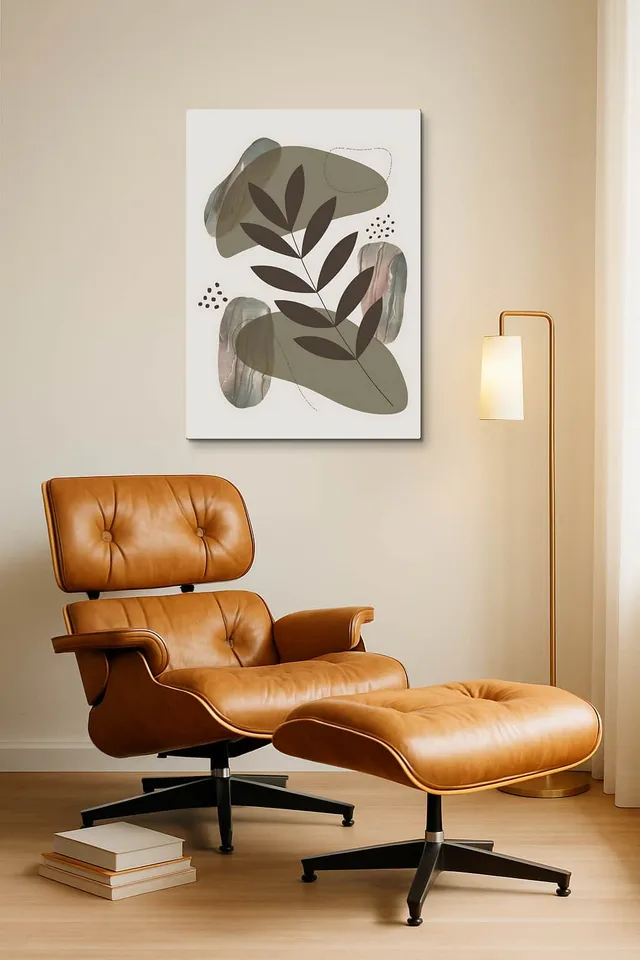 Living Room Okuma Caramel Eames Lounge
