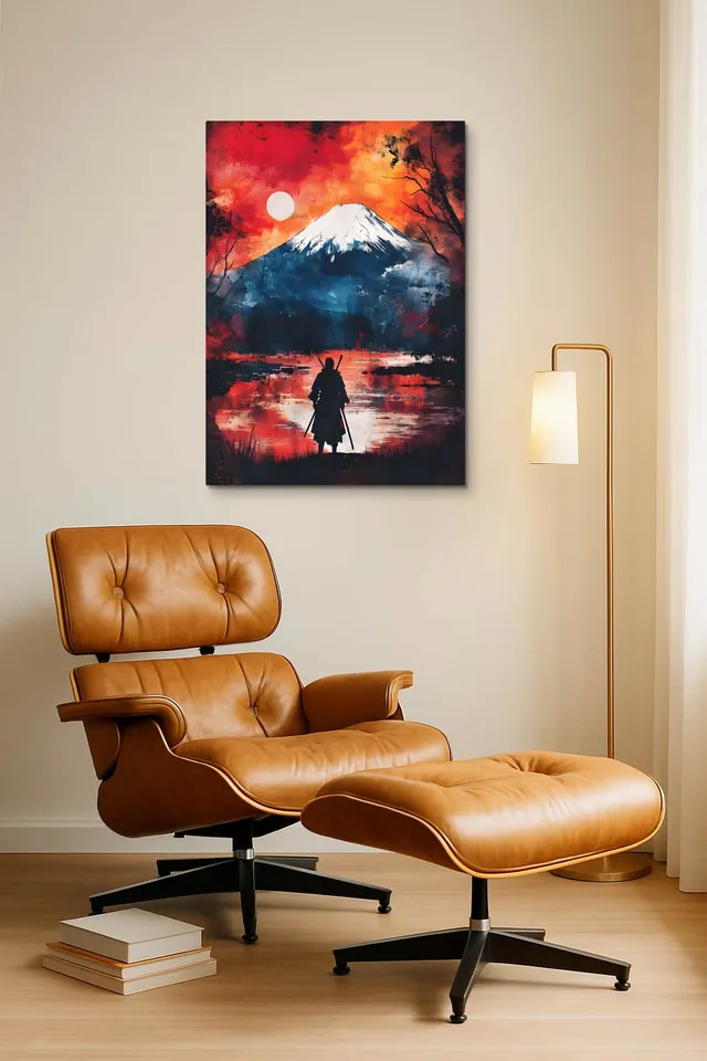 Living Room Okuma Caramel Eames Lounge