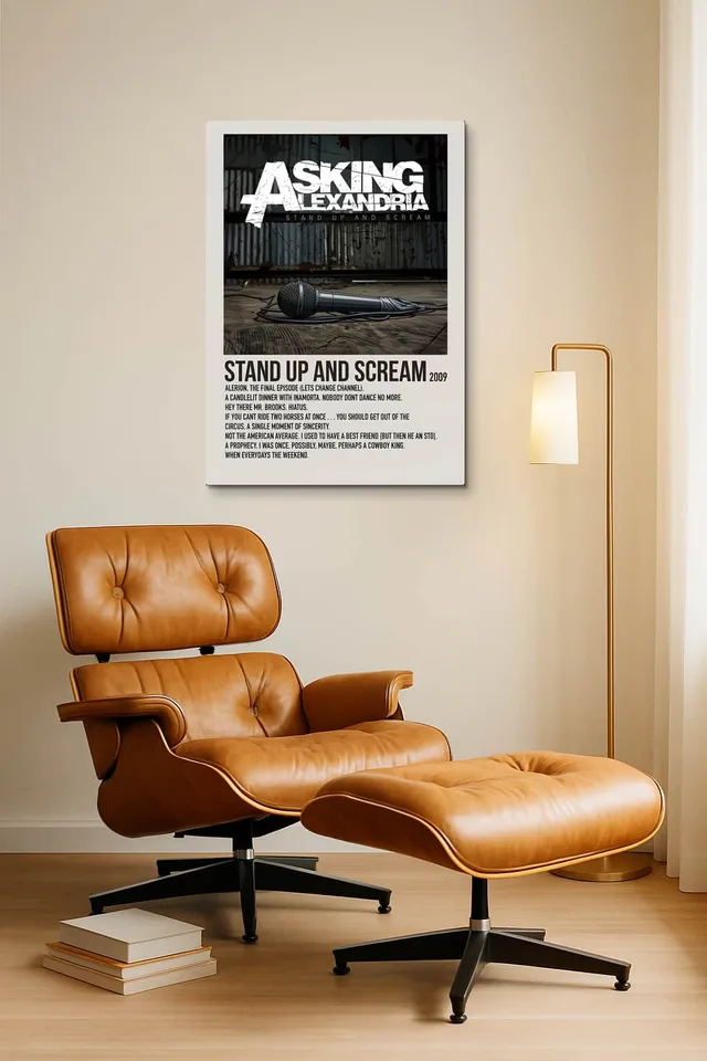 Living Room Okuma Caramel Eames Lounge