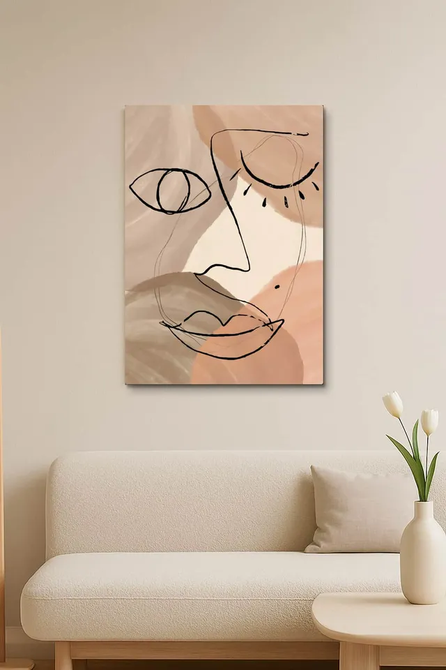 Living Room Salon Nordic Pure White