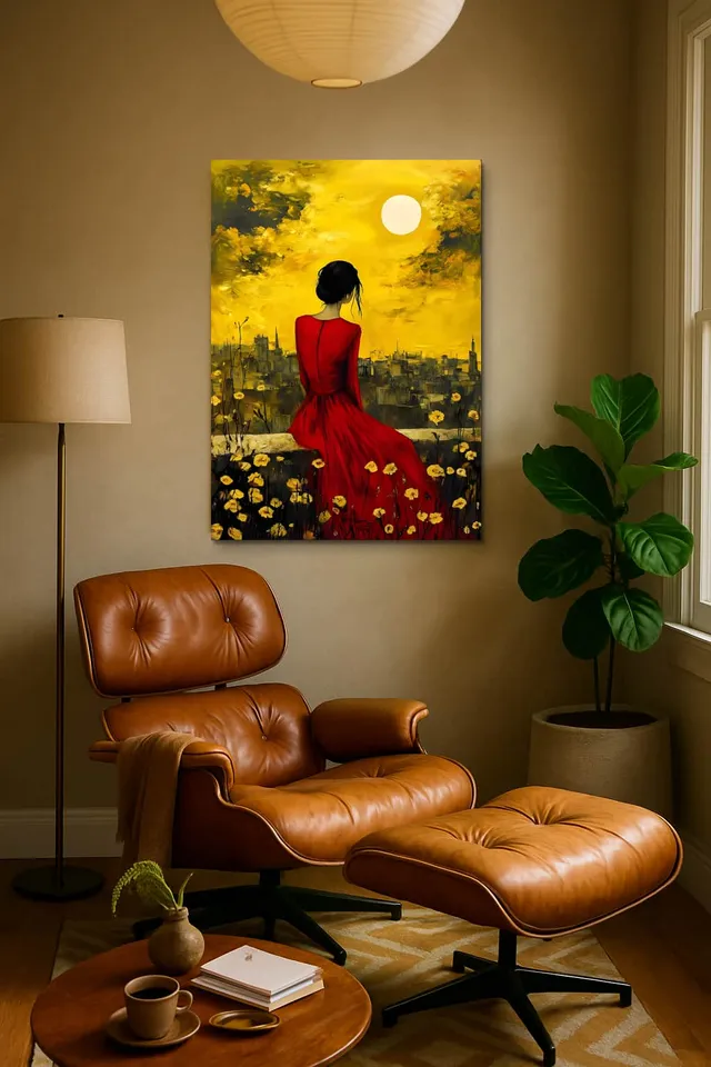 Living Room Calisma Midcentury Eames Corner
