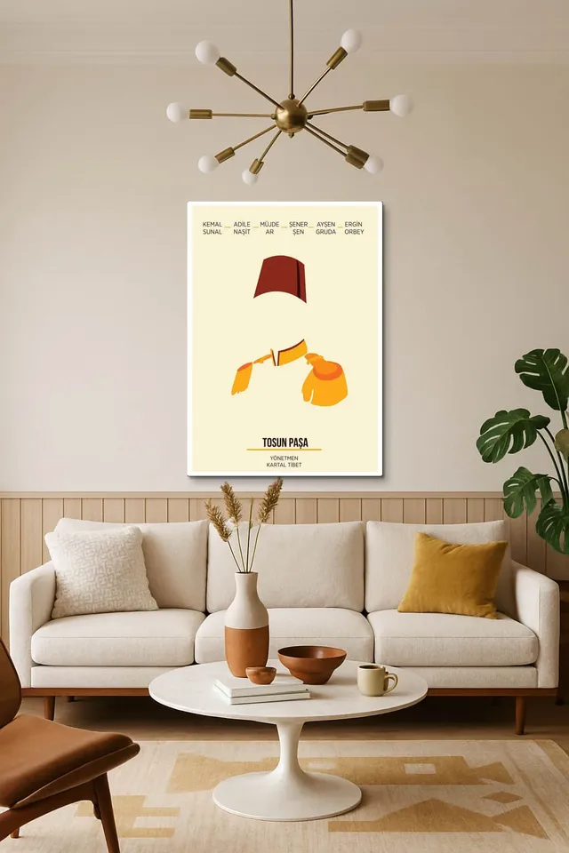 Living Room Salon Decor Mid Century Walnut Sputnik